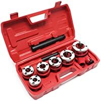 Set 9 piezas Terrajas roscar Cabezales terraja Cojinetes roscados Herramientas Fontanería Tuberías